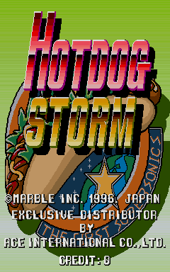Hotdog Storm (International) Title Screen